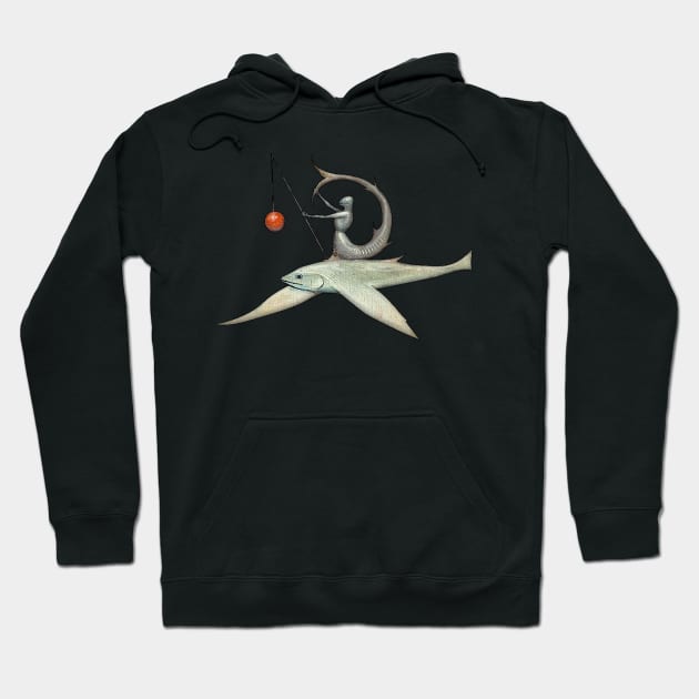 Hieronymus Bosch: Flying Fish Knight Hoodie by FlyingSnail